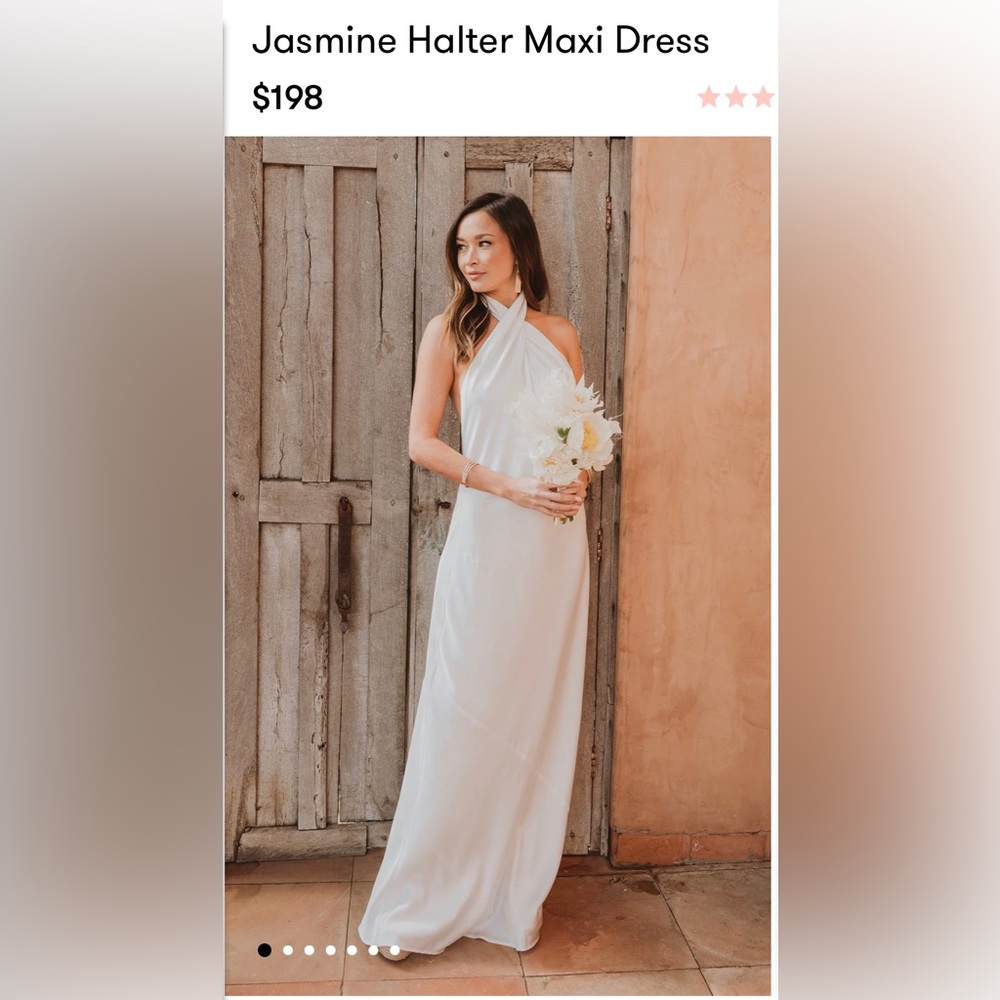 Show me your mumu Jasmine Halter Maxi WHITE